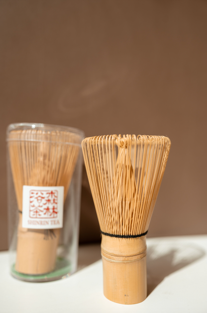 Product Picture Shinrin Tea Whisk with Whisk in Packaging with Shinrin Tea Logo Sticker